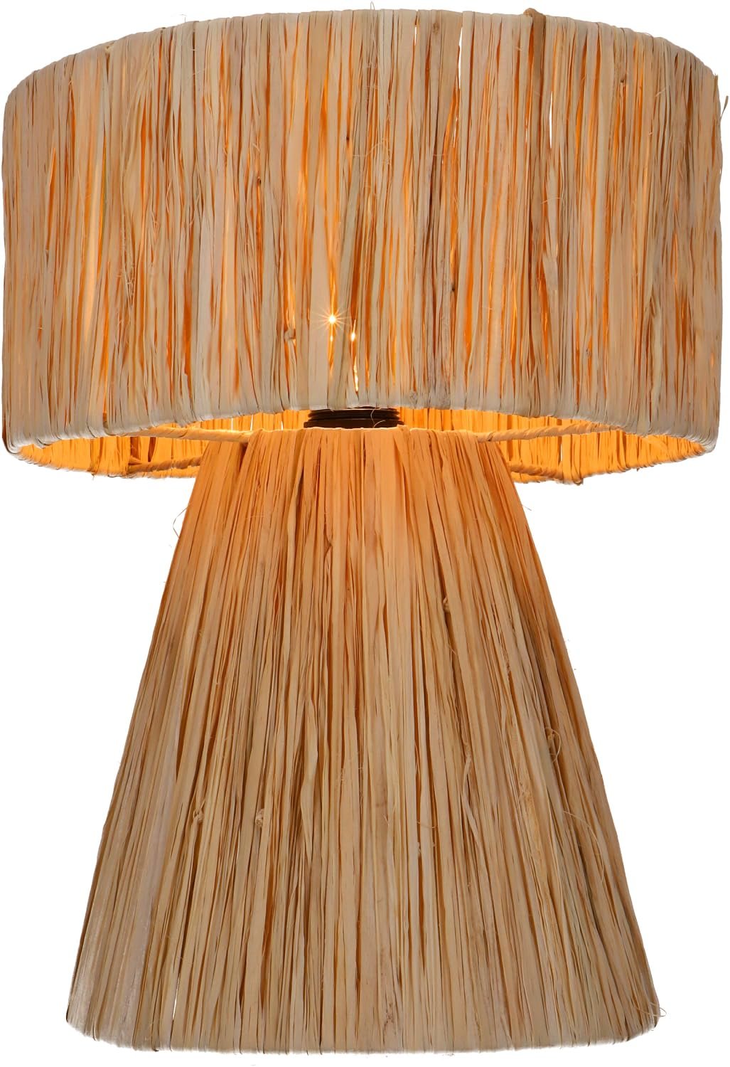 Настільна лампа GURU SHOP Florida 2 Ручної роботи з натурального матеріалу 42 x 30 x 30 см, фото №3