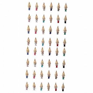 Украшение для ногтей Healvian Стрелы из сплава 48 шт., стразы из хрусталя - Фото 1