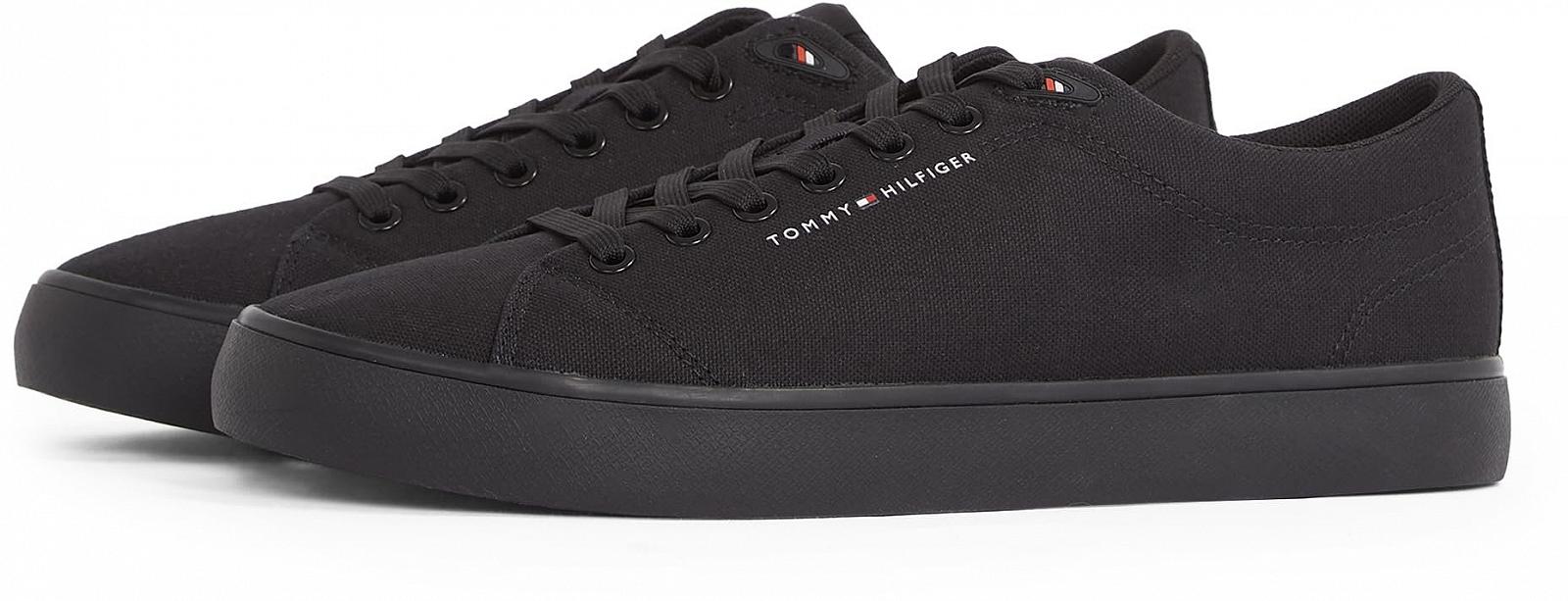 Кеды Tommy Hilfiger Core Canvas Vulcanized Sneaker Low Top, Cерый (Overcast Grey), 44, фото №4