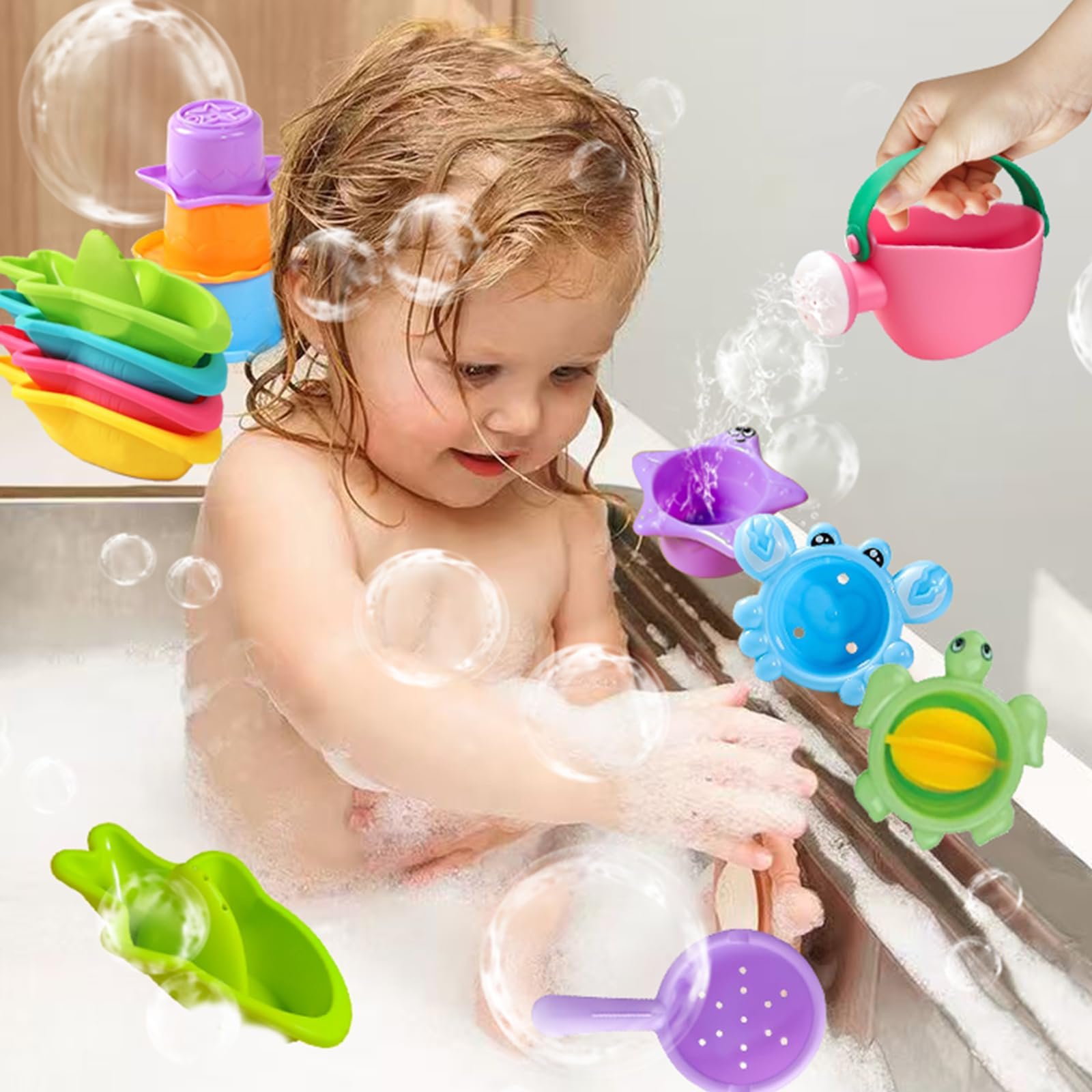 Набор игрушек для ванны 10 шт., фото №5