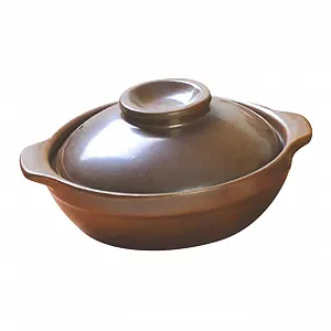 Керамічна каструля OUNONA велика термостійка традиційна кам'яна для газових плит - Фото 1