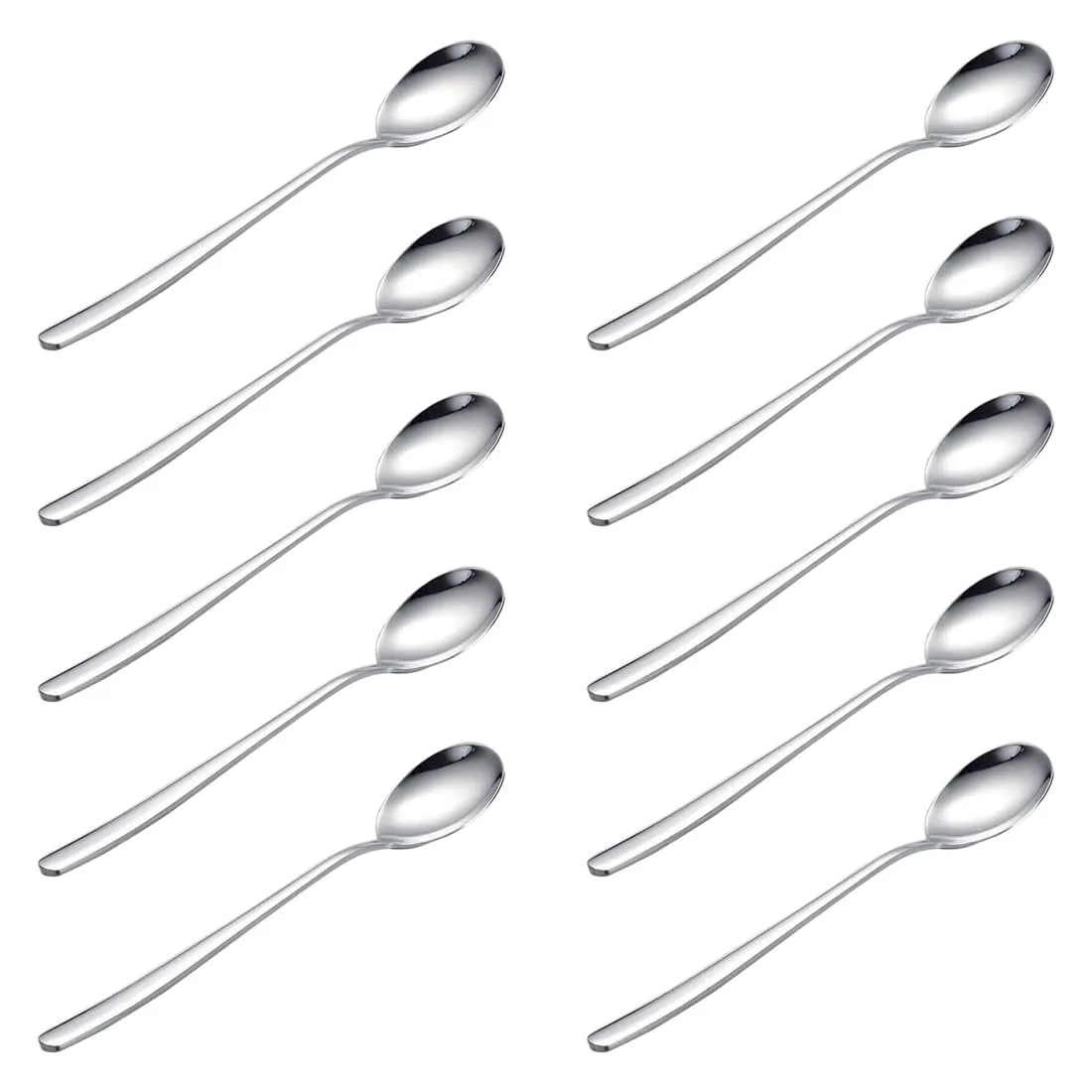 Ложка Кавова EBHO 10 шт, полірована поверхня, елегантний сучасний дизайн, фото №1