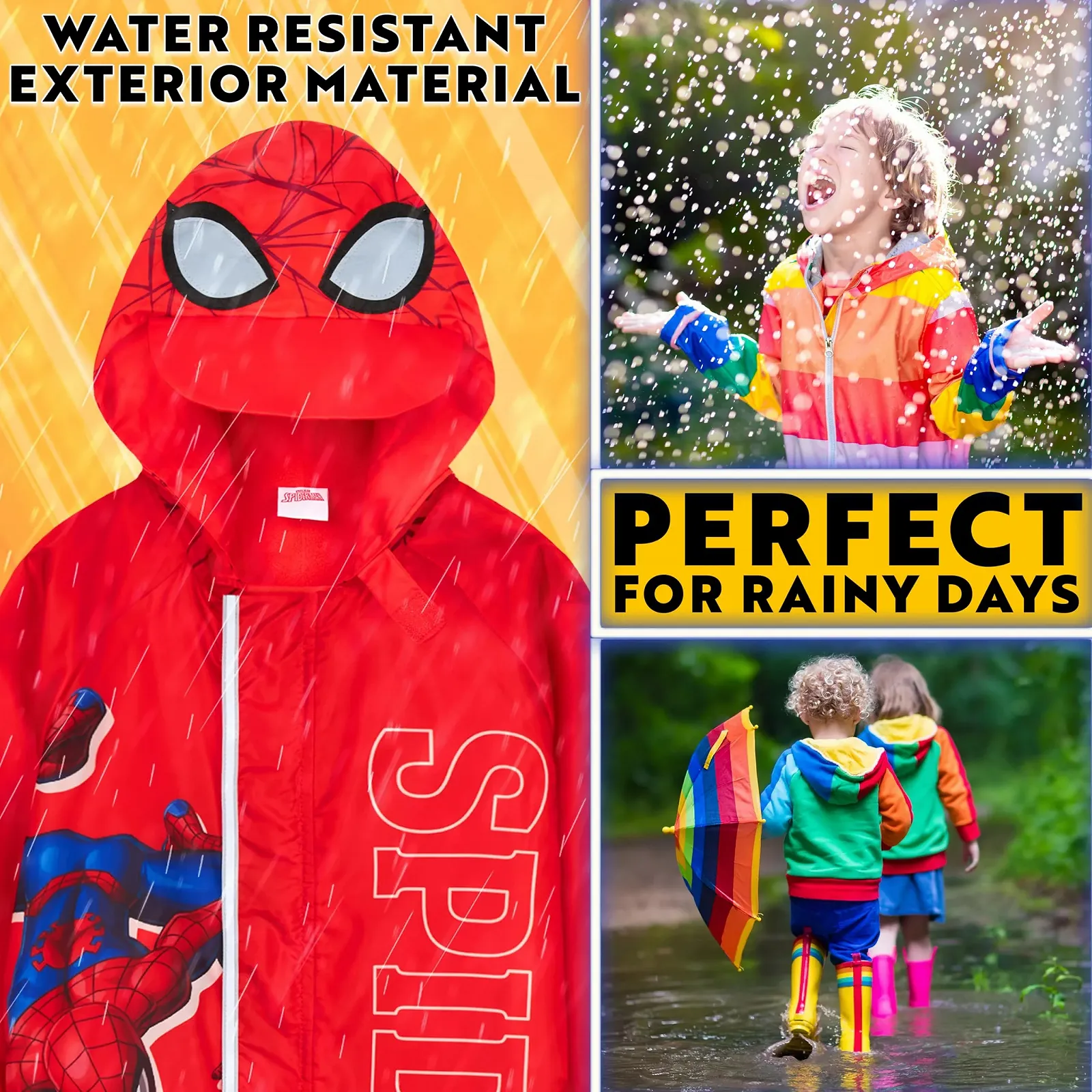 Дождевик Marvel Spiderman Детский, фото №2 Дождевик Marvel Spiderman Детский, фото №2