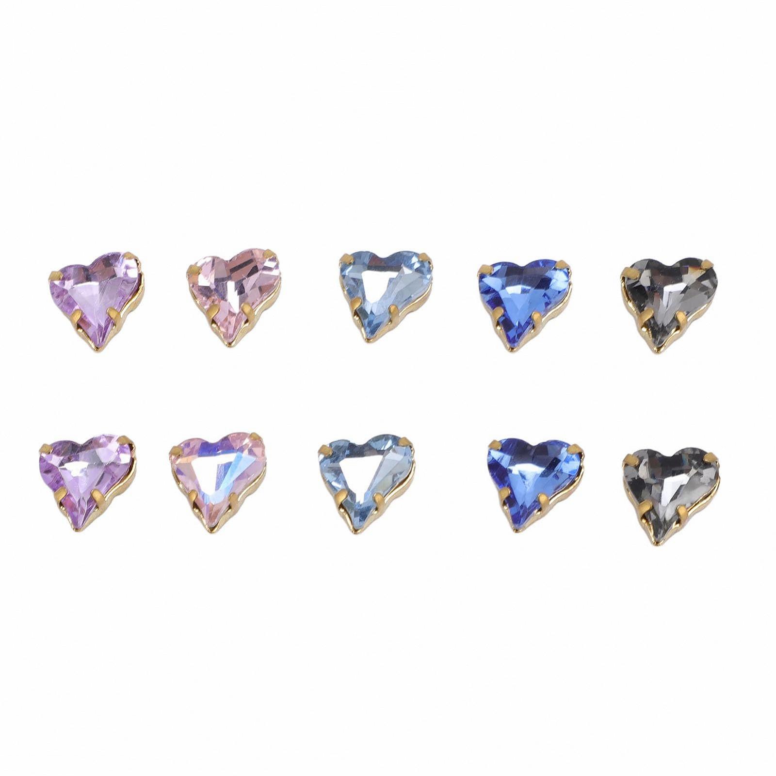 Стрази Скляні 12x13мм 5 кольорів Золота Основа Кришталеві Стрази для DIY виробів, виготовлення ювелірних виробів, прикраси костюмів, фото №1 Стрази Скляні 12x13мм 5 кольорів Золота Основа Кришталеві Стрази для DIY виробів, виготовлення ювелірних виробів, прикраси костюмів, фото №1