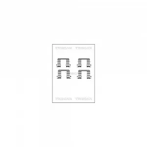 Комплект аксесуарів, дискові гальмівні колодки TRISCAN 8105 181007 передня вісь - Фото 1