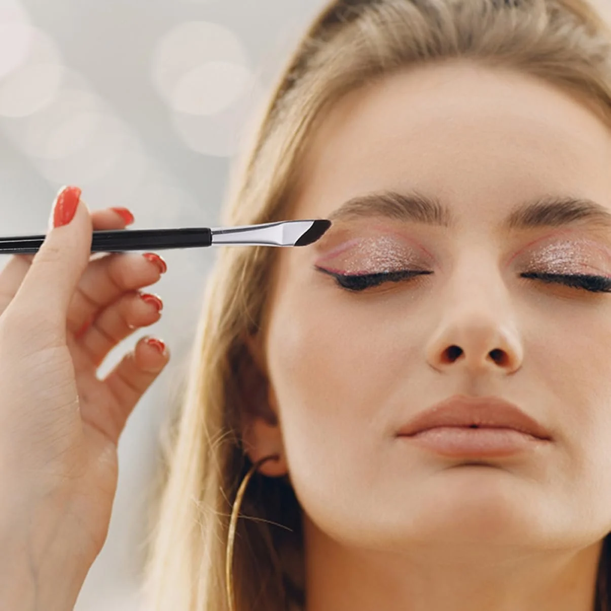 Набір пензлів для брів Mipcase, кутова, фото №5