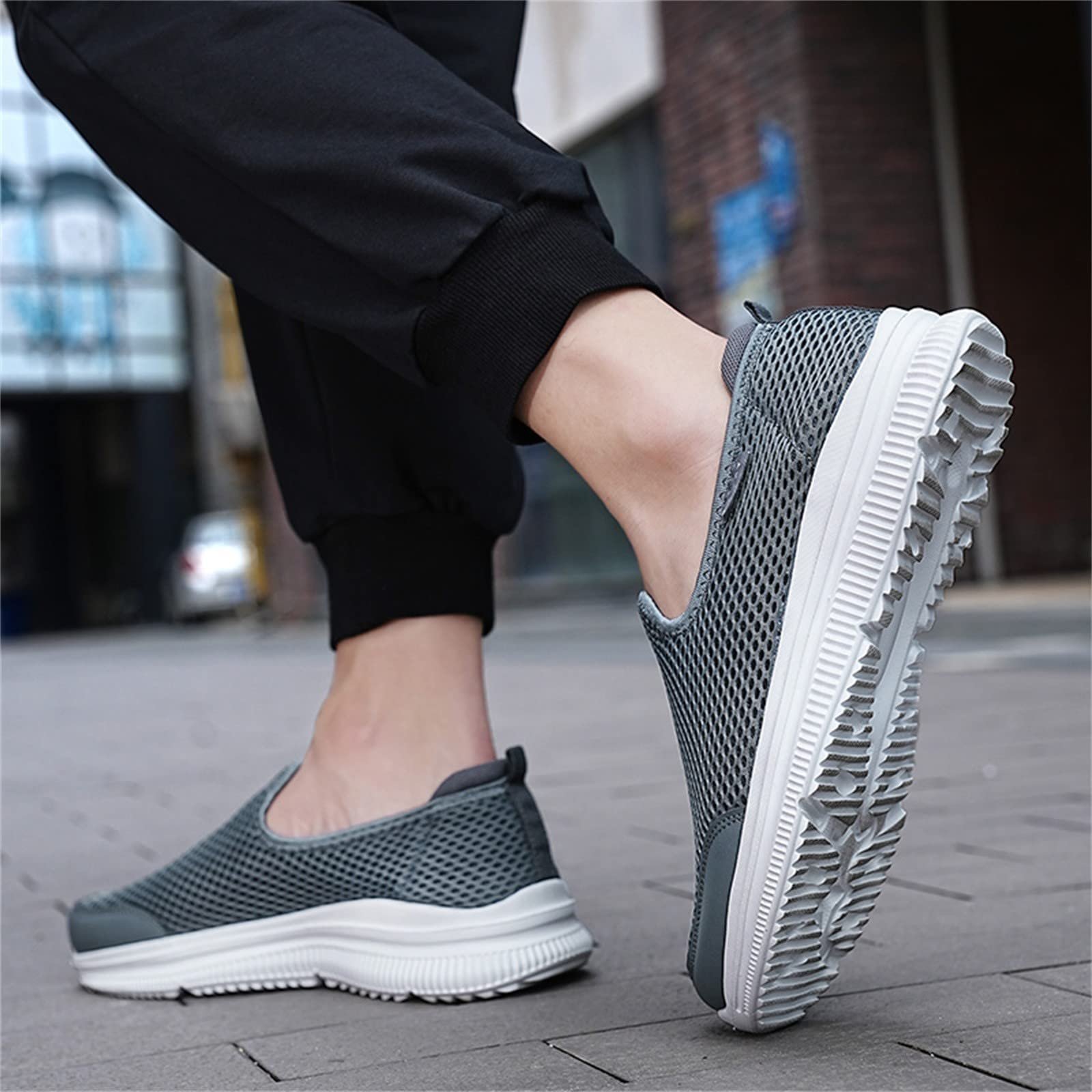 Кроссовки мужские Summer 2022 Hollow Fly Woven Легкие Дышащие Удобные Decompression Fashion Sports Running Shoes, фото №4