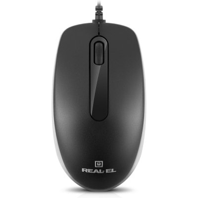 Мышка REAL-EL RM-215 USB Black/Gray (EL123200037), фото №7 Мышка REAL-EL RM-215 USB Black/Gray (EL123200037), фото №7