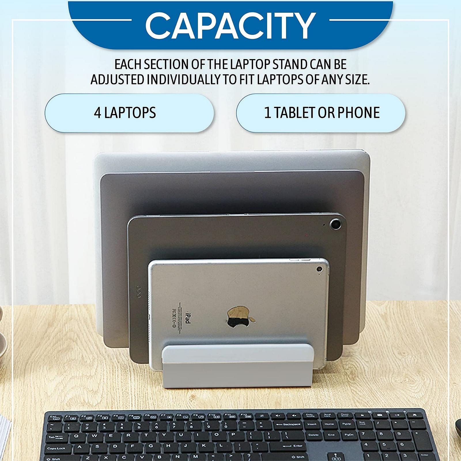 Подставка для ноутбука Elestoria Регулируемая - Подходит для 5 устройств Серый, фото №2