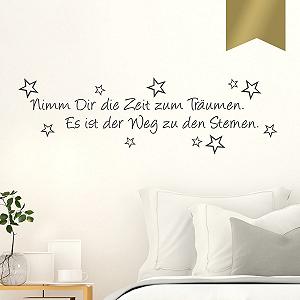 Наклейка на стіну Wandkings Nimm Dir die Zeit zum Träumen 10 stars 50 x 15 см - Фото 1
