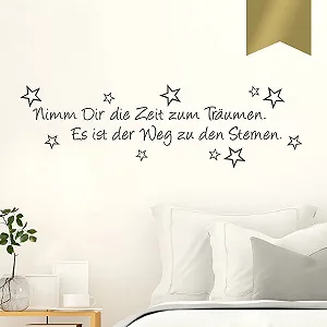 Наклейка на стіну Wandkings Nimm Dir die Zeit zum Träumen 10 stars 50 x 15 см - Фото 1