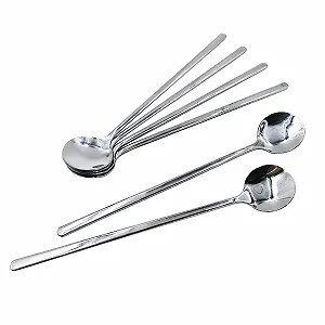 Ложки Набор 6 шт Cromargan Полированная нержавеющая сталь Ложки для варки яиц всмятку и вкрутую Д 17 см - Фото 1