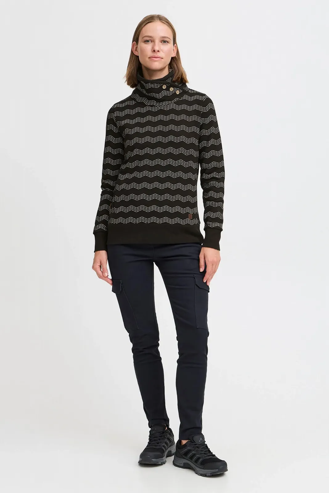 Жіночий светр OXMO OXVernita, куліска на комірі, фото №3