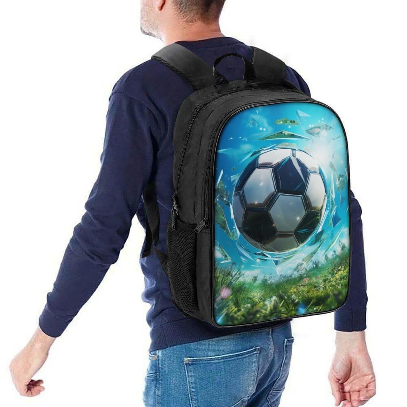 Школьный рюкзак DPEOANEBN Football 40x28x16см, фото №5