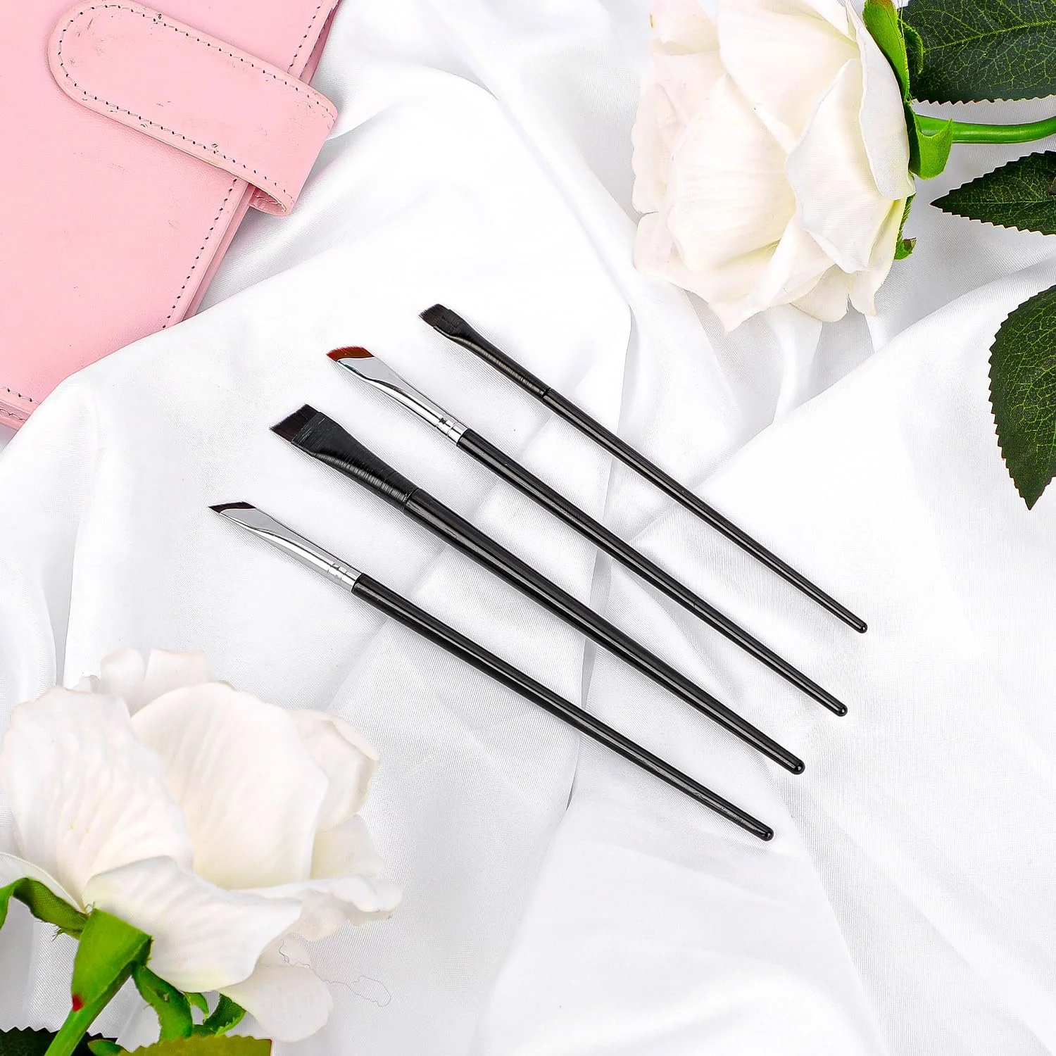 Кисти для подводки Multifunctional Angled Flat Fine Thin Eye, фото №3