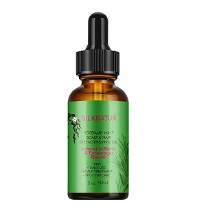 Масло SilkNatur Розмарин и Мята для Укрепления Кожи Головы и Волос Двойная Упаковка (2 x 59 мл) synthetic.ua - Фото 1