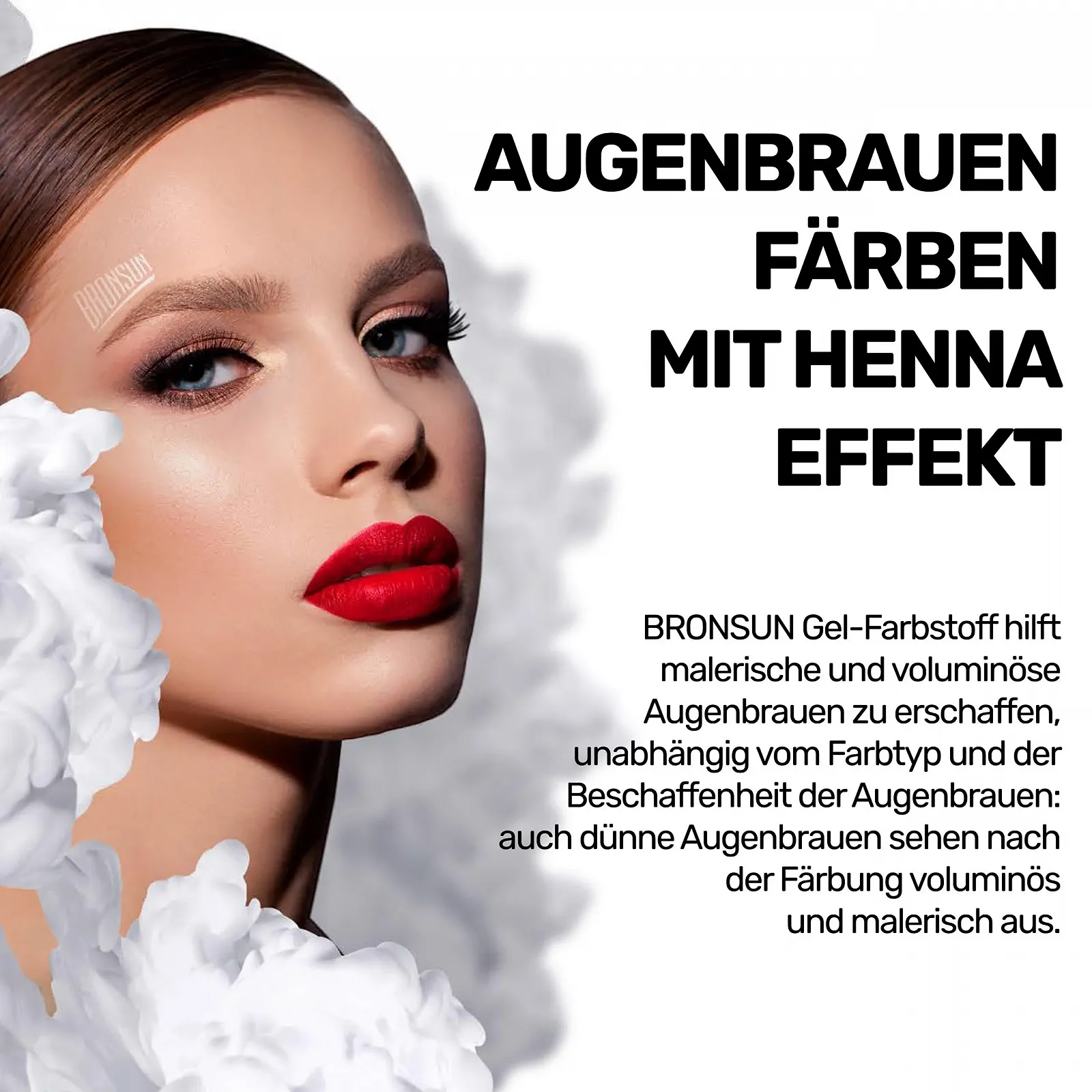 Гель Bronsun Eyebrow & Eyelash DYE Gel Graphite Grey 15 мл, фото №4