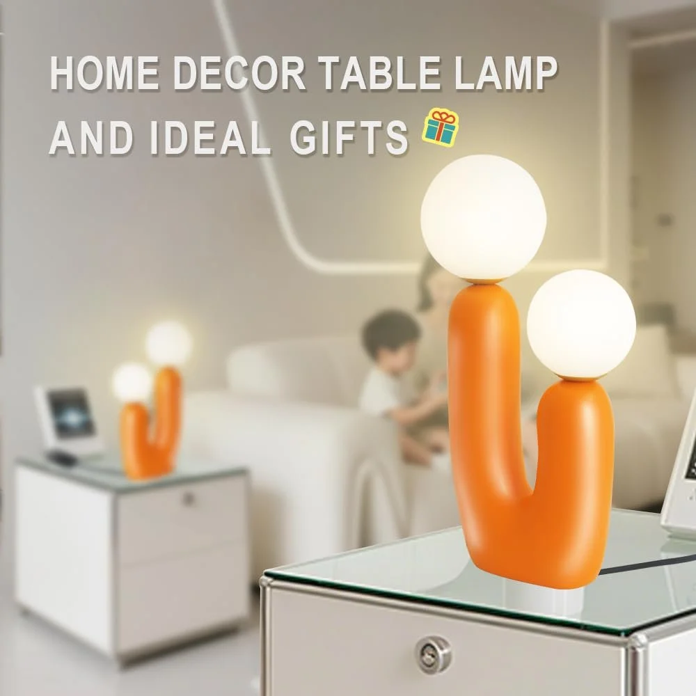 Настільна лампа LED Кактус G9 Помаранчева, фото №3