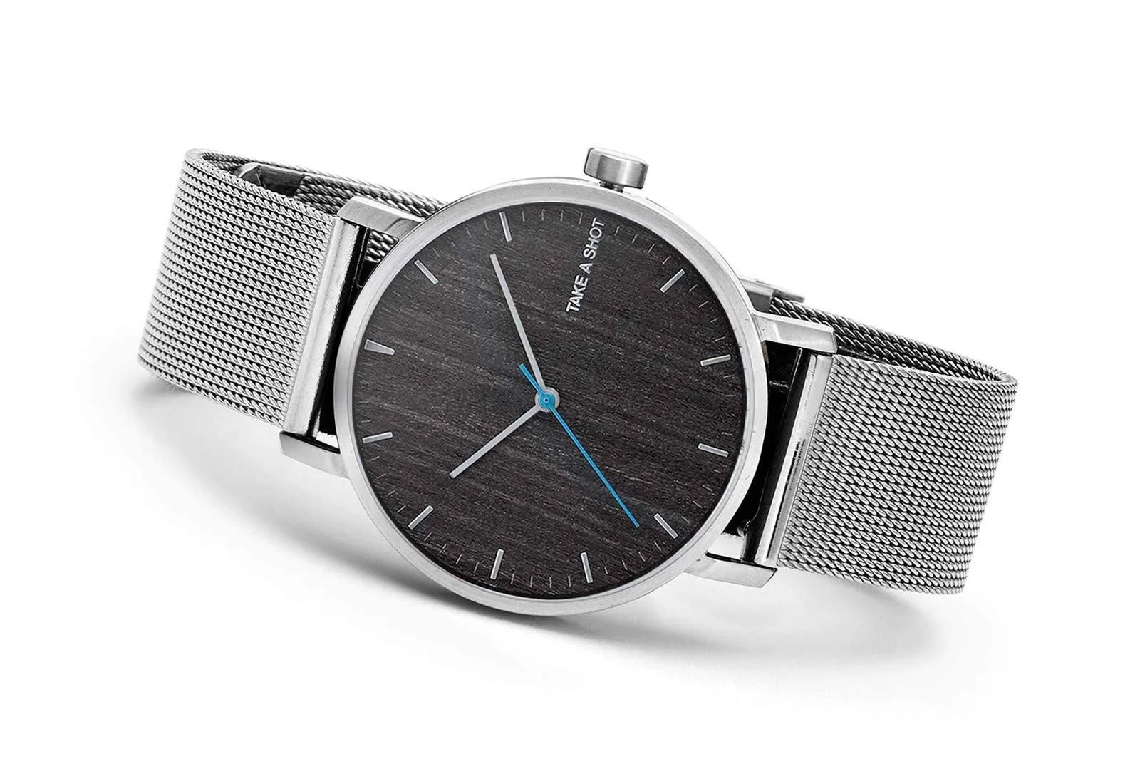 Дерев'яний годинник TAKE A SHOT Аналоговий 40 мм, фото №2