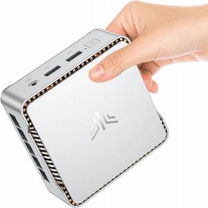 Мини ПК NiPoGi GK3PLUS / Intel Alder Lake-N97/ RAM 8GB / SSD 256GB / 1 x HDMI / 1 х LAN / Wi-Fi 6 / Bluetooth / Windows 11 / Серебристый - Фото 1