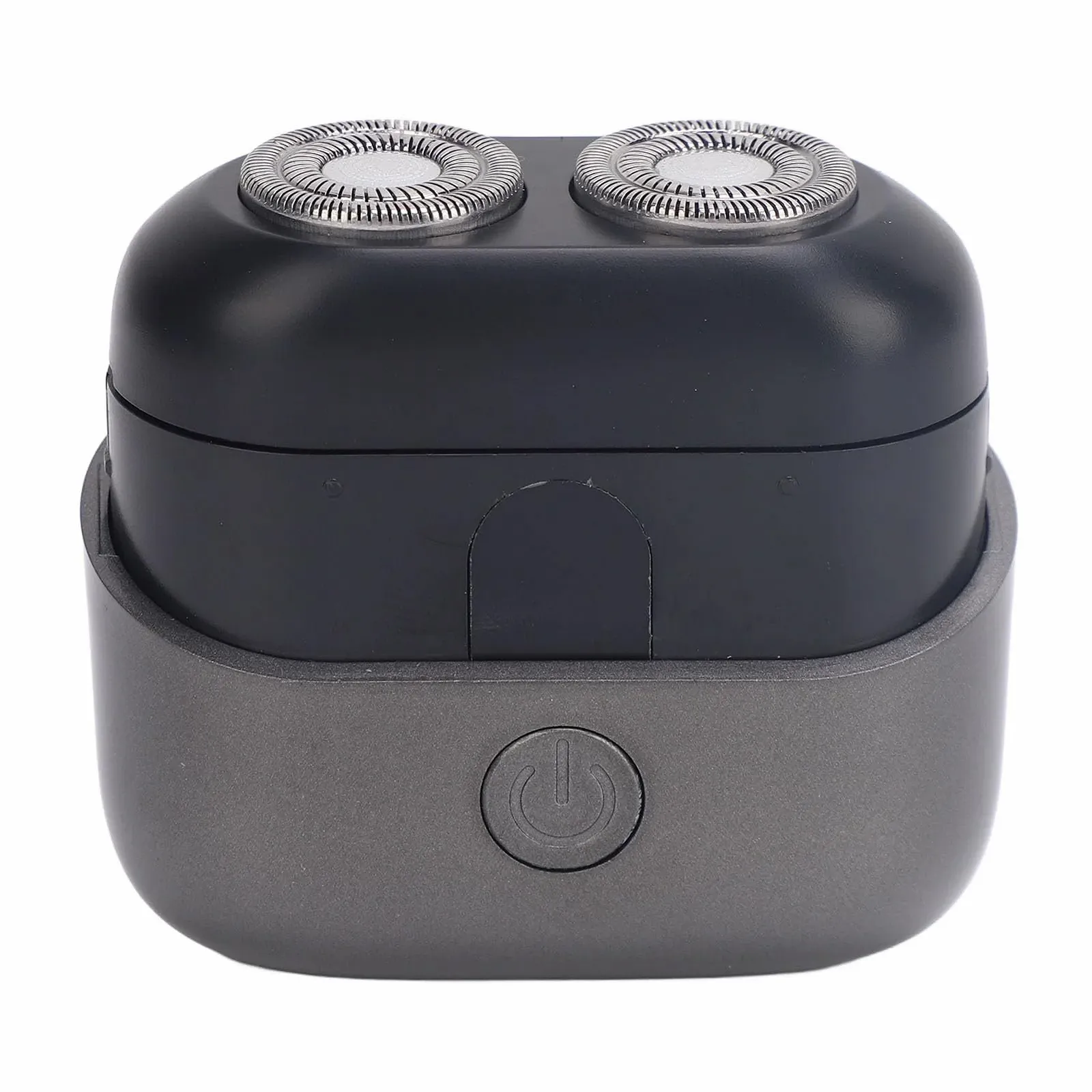 Мини триммер для бороды USB перезарядный серый белый самозаточный, фото №4