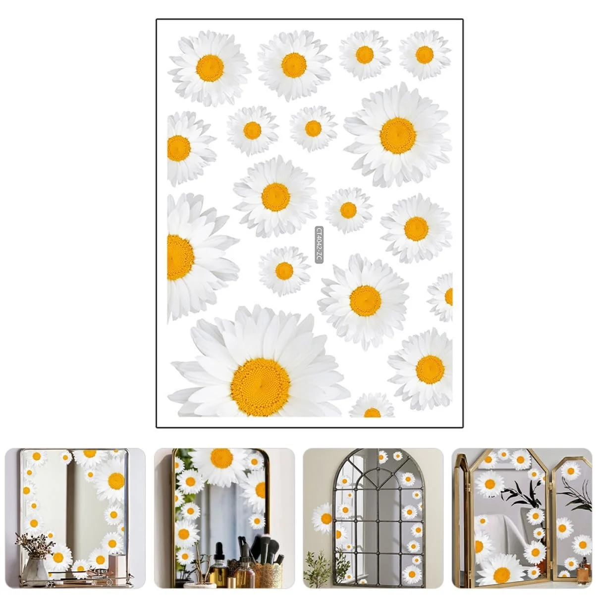 Наклейка на стіну VALICLUD White Small Blossoms самоклеюча, фото №6 Наклейка на стіну VALICLUD White Small Blossoms самоклеюча, фото №6