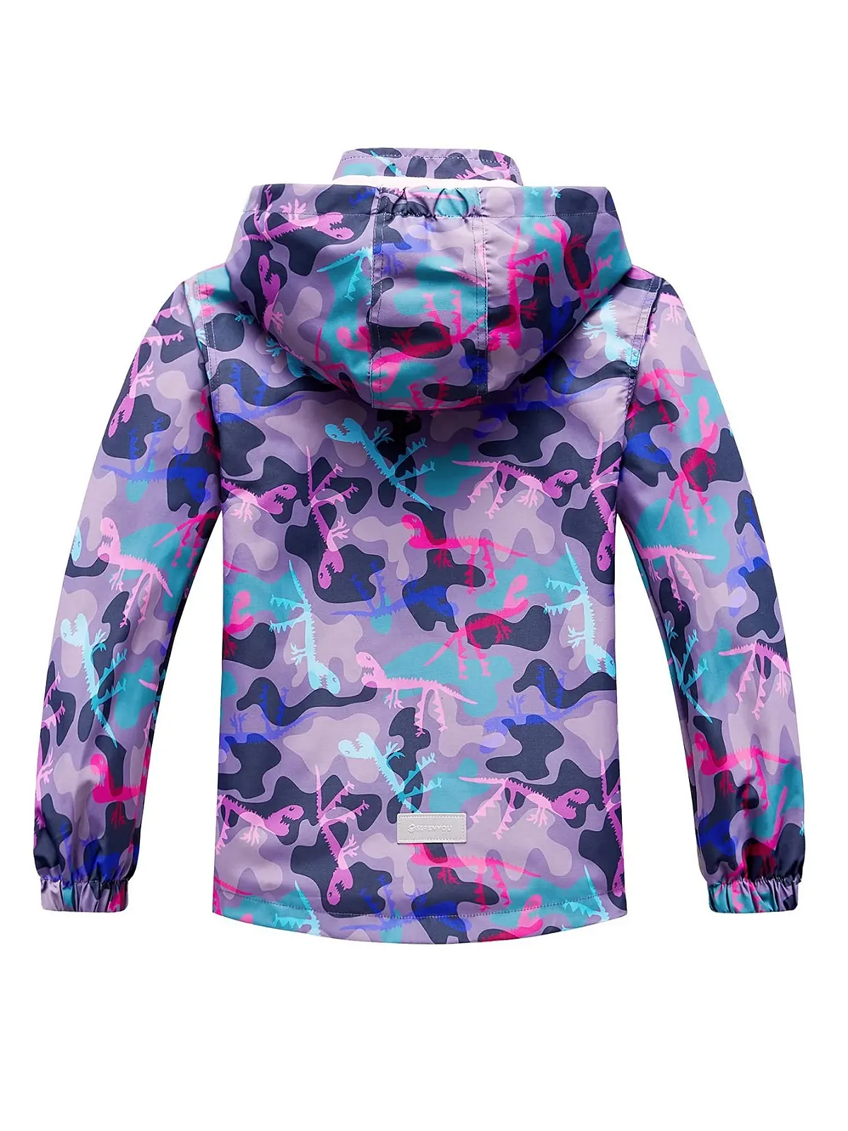 Переходная куртка для девочек SERENYOU с подкладкой, дождевик со съемным капюшоном, фото №3