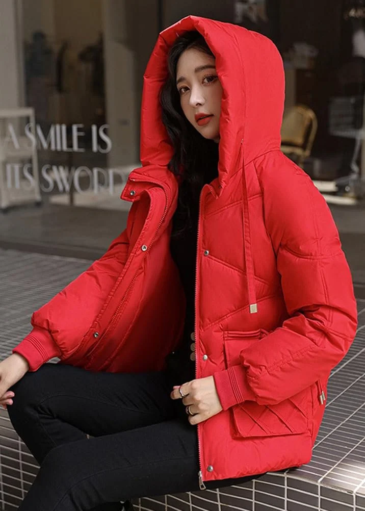 Куртка Nemopter Жіноча стьобана зимова тепла з капюшоном Коротка з кишенями, фото №2
