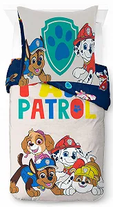 Покрывало на одеяло Jay Franco Nickelodeon Paw Patrol Хлопок Чейз и Скай Серый, включает наволочку 80 x 80 см - Фото 1