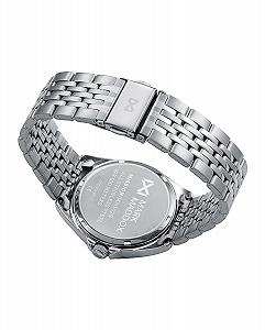 Женские часы Mark Maddox MM1029-07 Сталь Серебристый Белый циферблат Зеленый безель Водонепроницаемые 100 м Серебряный synthetic.ua - Фото 1
