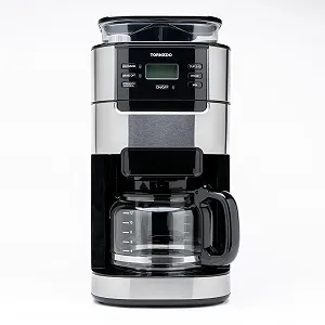 Кавомашина Tornado TCM-1025A-GS з конічною кавомолкою 1.5 L 12 чашок Нержавіюча сталь synthetic.ua - Фото 1