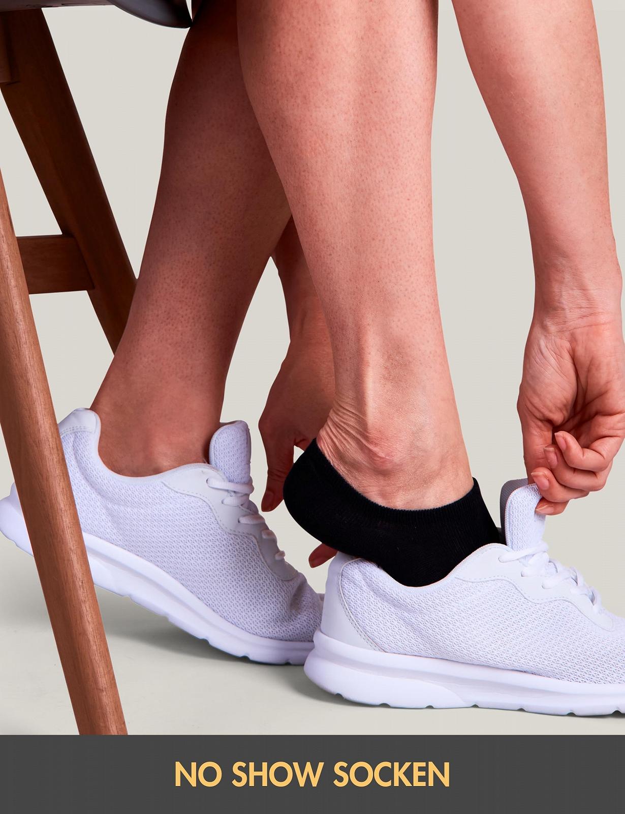 Носки Basic Treasure, 10 пар, с нескользящим силиконом для мужчин и женщин, короткие носки, черные или белые, спортивные носки, женские носки-следки, фото №5
