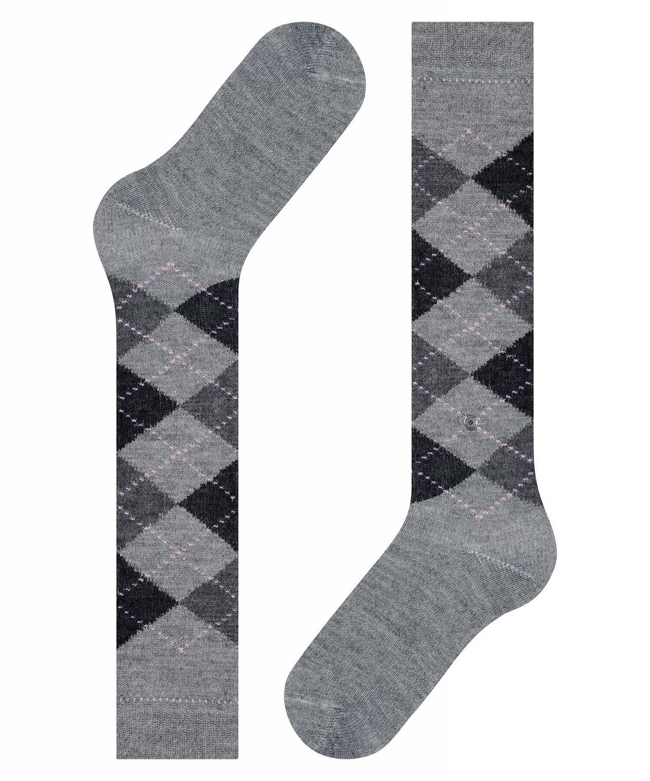 Жіночі шкарпетки до коліна Burlington Whitby М'який матеріал з ромбовидним візерунком One-SIZE-FITS-ALL, фото №5