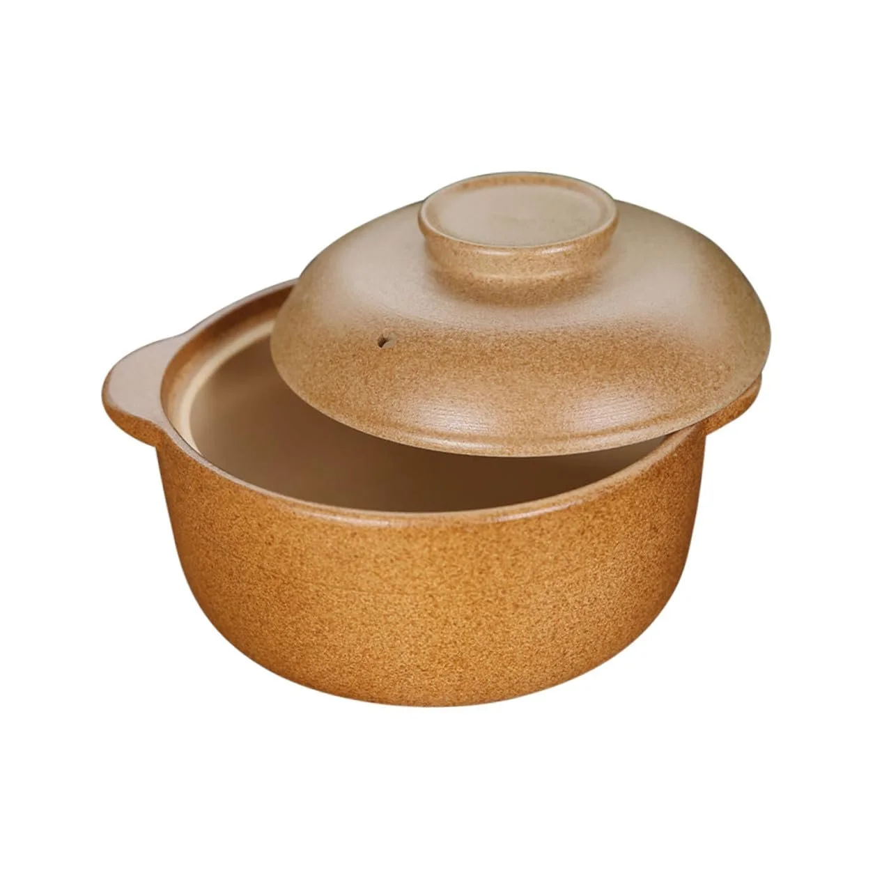 Кастрюля керамическая Cabilock 1.6 л с крышкой и нескользящей ручкой кислотостойкая, фото №1