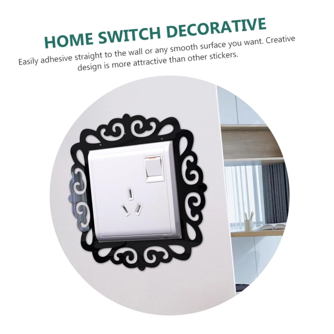 Наклейки на стену Zerodeko защитные для выключателей набор 3 шт. акриловые, фото №8