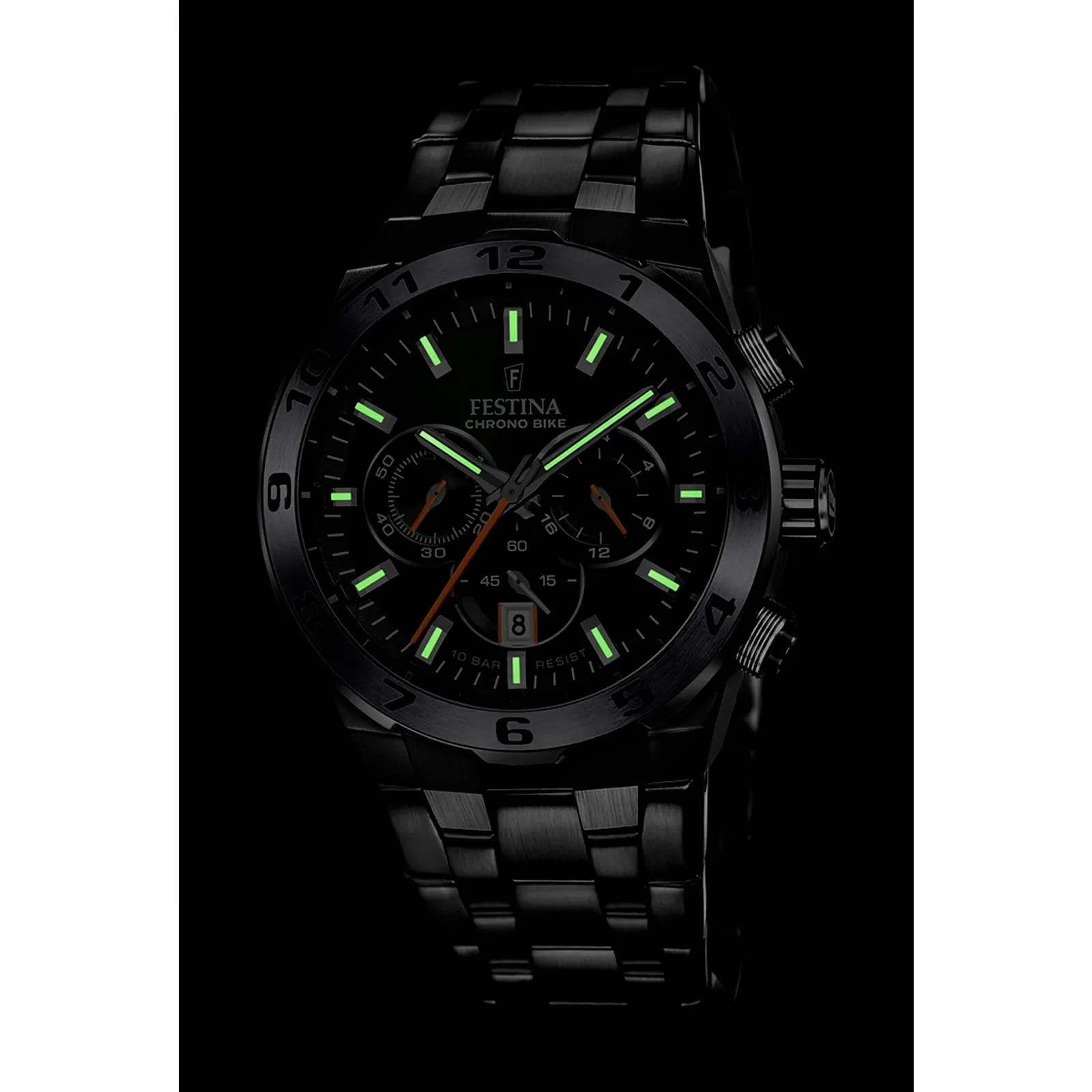 Мужские часы Festina Chrono Bike Special Editions 44.5 мм Зеленый, фото №4 Мужские часы Festina Chrono Bike Special Editions 44.5 мм Зеленый, фото №4