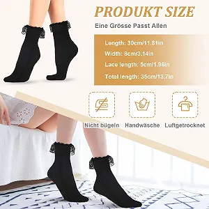 Шкарпетки з мереживом Білі Жіночі synthetic.ua - Фото 1