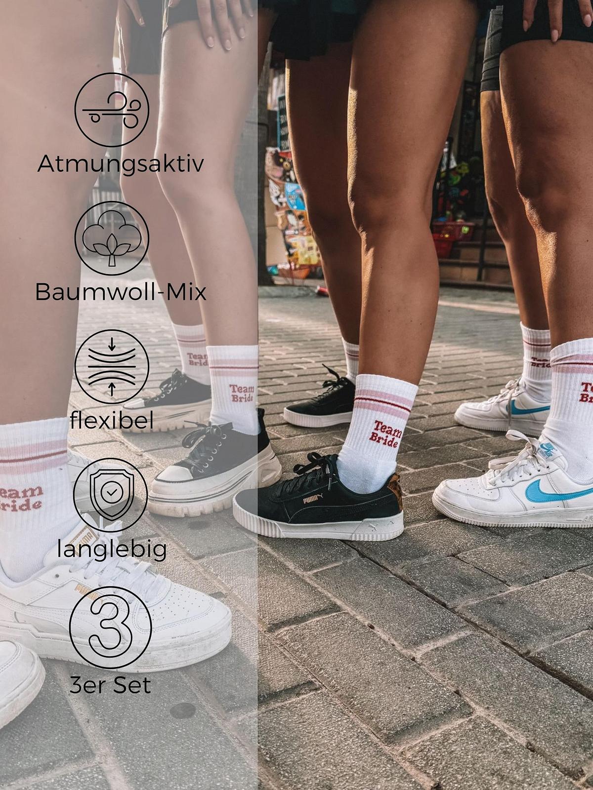 Теннисные носки Team Bride - Набор 3 штуки, фото №3