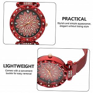 Женские наручные часы WRITWAA Chic Модные стильные, красные synthetic.ua - Фото 1