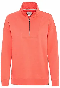Женский свитшот Troyer Collar camel active - Фото 1