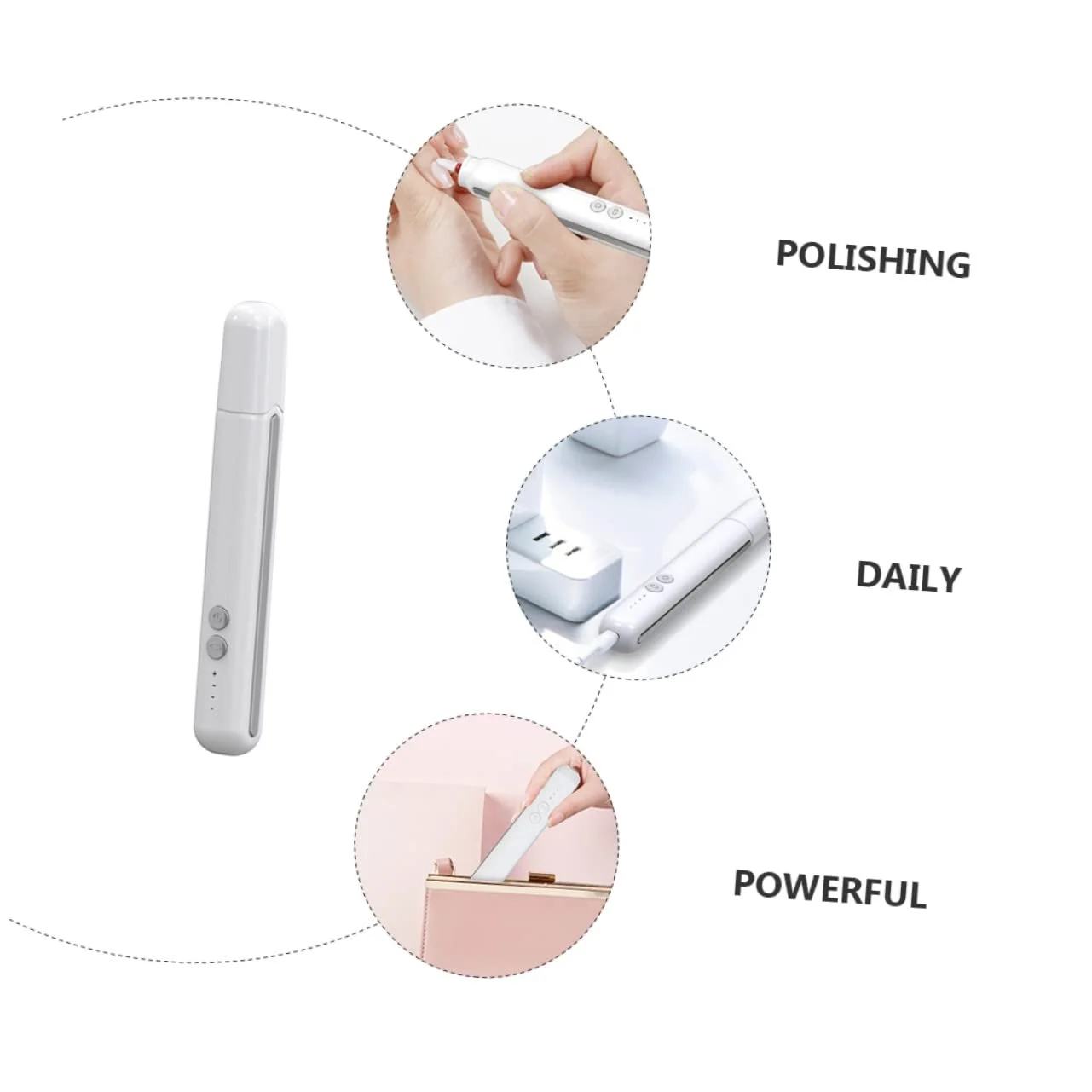 Електричний Набор для Маникюра WRITWAA 1 шт. USB Для путешествий Дома, фото №7 Електричний Набор для Маникюра WRITWAA 1 шт. USB Для путешествий Дома, фото №7