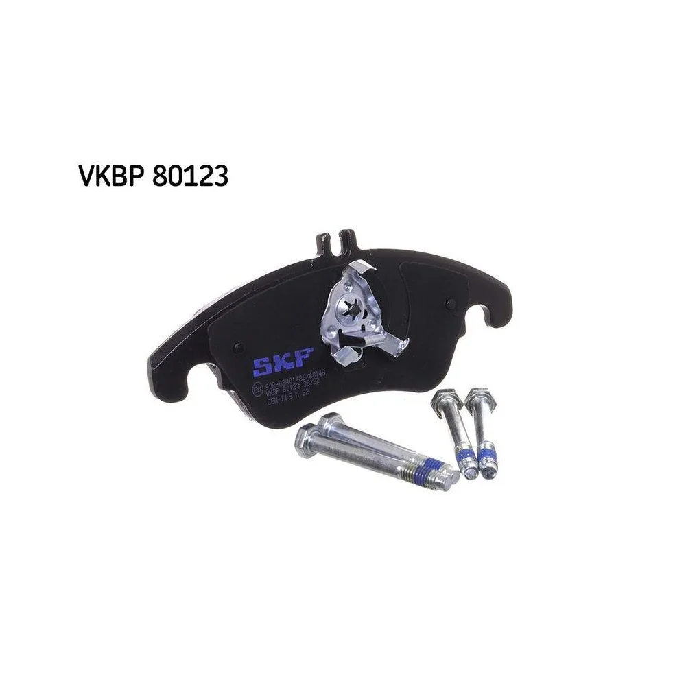 Комплект гальмівних колодок дискового гальма SKF VKBP 80123 для MERCEDES-BENZ передня вісь, фото №1