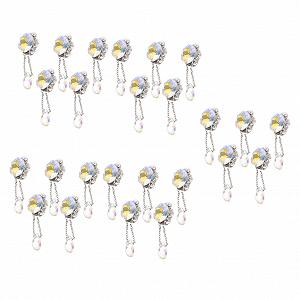 Підвіски для нігтів Healeved, 25 шт, перлинні аксесуари, стрази, орнамент, самоцвіти, заклепки, 3D - Фото 1