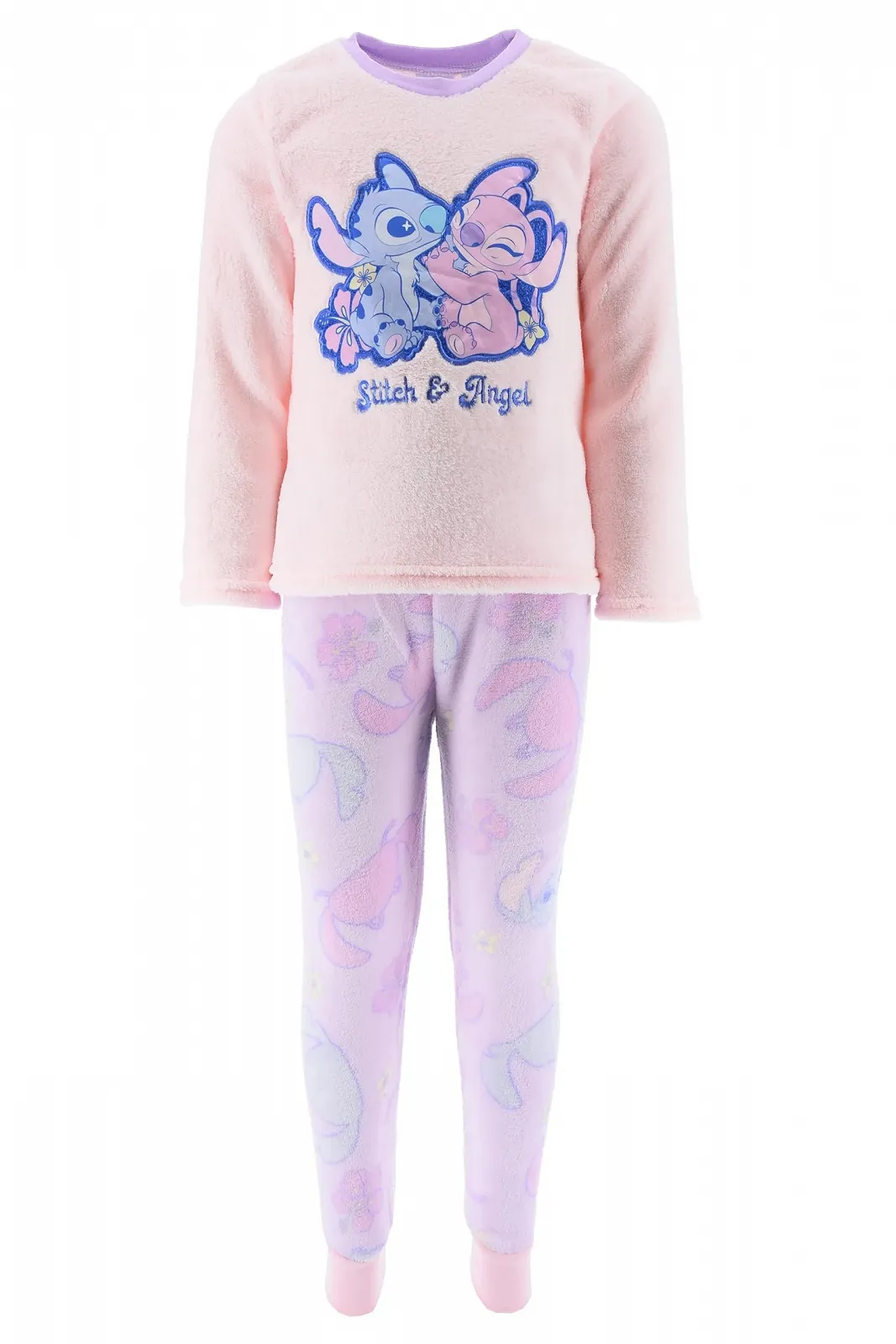 Піжама Disney Lilo and Stitch для дівчат, футболка та довгі велюрові штани, фото №1 Піжама Disney Lilo and Stitch для дівчат, футболка та довгі велюрові штани, фото №1