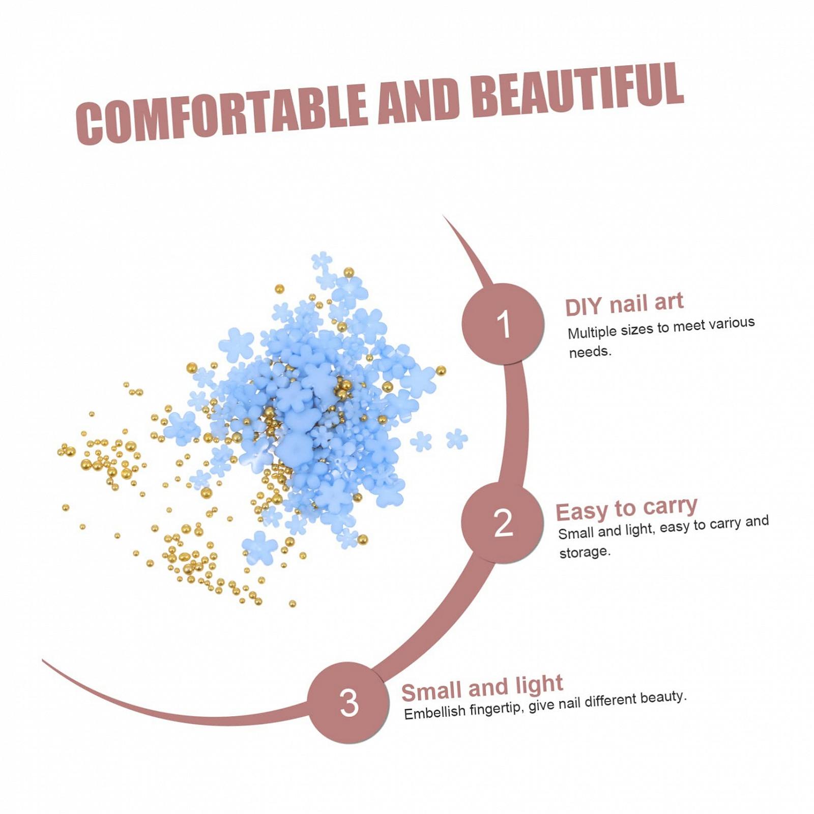 Украшения для ногтей Healeved Цветы акриловые 3 шт, фото №3 Украшения для ногтей Healeved Цветы акриловые 3 шт, фото №3