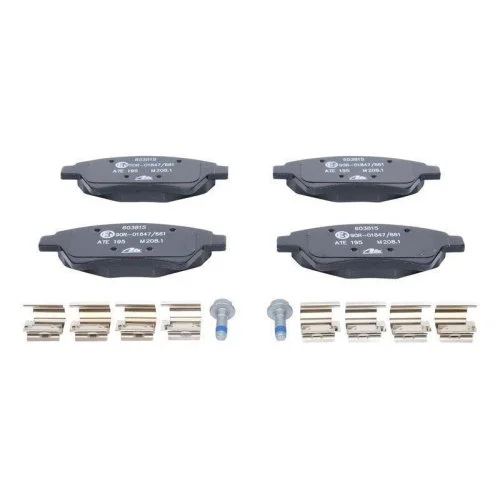 Комплект гальмівних колодок, дискове гальмо ATE 13.0460-3815.2 для RENAULT, передній міст, фото №2