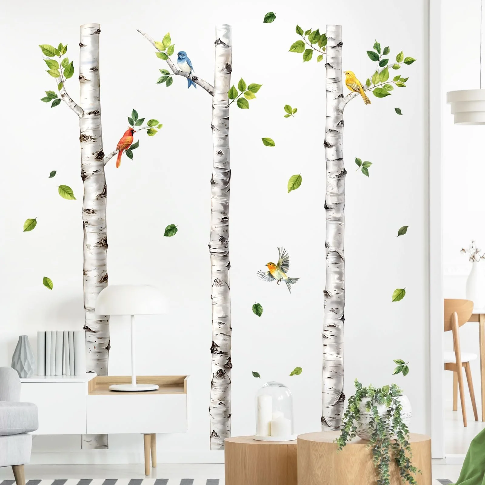 Наклейка на стіну Supzone Берези 174 см, фото №3