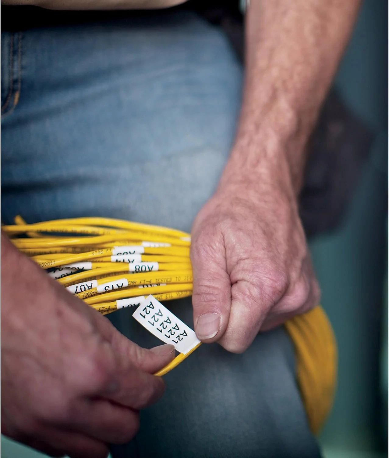 Промисловий принтер етикеток DYMO Rhino 4200 / Термотрансферний друк / Підтримка стрічок 6-19 мм / Клавіатура QWERTY / Чорний-Жовтий, фото №7