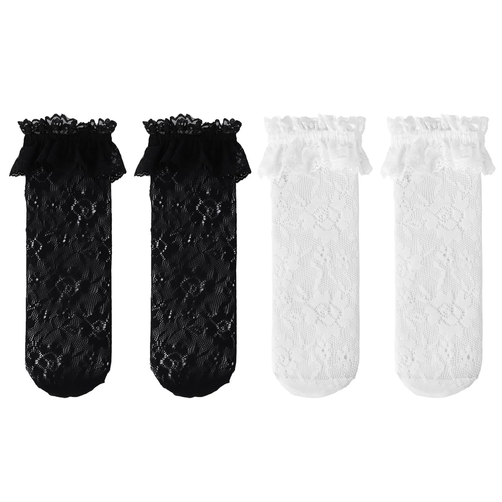 Шкарпетки LittleForBig з мереживними рюшами, 2 пари, фото №5 Шкарпетки LittleForBig з мереживними рюшами, 2 пари, фото №5