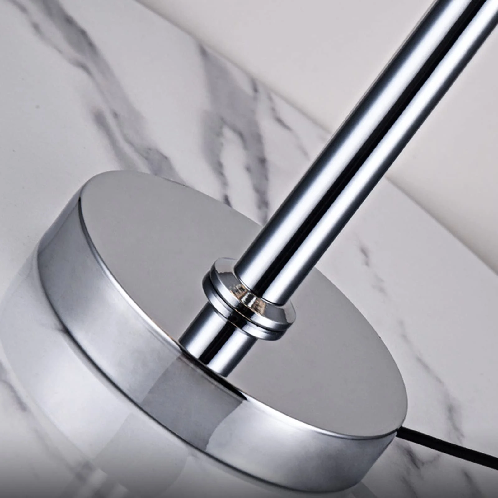 Настільна лампа Кришталь Скло Нержавіюча сталь Кругла основа, фото №6